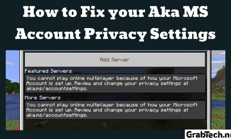 Fix your Aka MS Account Privacy Settings