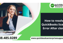 QuickBooks license Error After clone