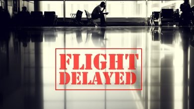 flight is delayed